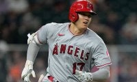 【MLB】大谷翔平、仰天のバント安打で7度目マルチ　5回まで9K4失点で勝利投手権利