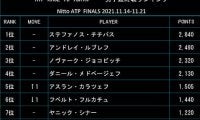  前週Vナダル浮上 最終戦ランク 