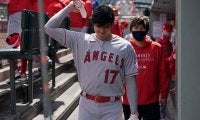【MLB】大谷翔平、右肘に150キロ死球直撃で4日の登板は未定　指揮官「判断するのは早い」