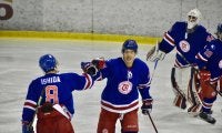 [アイスホッケー]接戦を制し、優勝候補中大を５対４で撃破！
