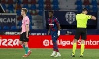 デ・ヨング レバンテ戦の警告で次節出場停止...リーグ戦では今季初の欠場
