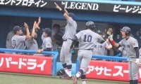 福井の本塁打など15安打の猛攻　慶大が首位攻防戦に先勝／立大１回戦