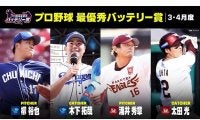 DAZNが3、4月の「最優秀バッテリー賞」発表　セは中日の柳-木下、パは楽天の涌井-太田
