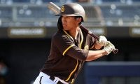 【MLB】加藤豪将、今季1号ソロでメジャー昇格猛アピール　高め初球を豪快スイング