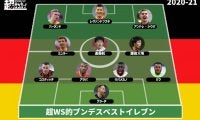 【2020-21ブンデスベストイレブン】王者バイエルンとフランクフルトから最多3選手、遠藤航と鎌田を選出