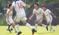 [男子サッカー]接戦の末逆転　首位中大を３－２で撃破!!