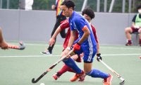 【陸上ホッケー部男子】力の差を見せつけられ、立命大に０－７で完敗