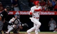 【MLB】大谷翔平、低弾道20号の別アングル　一塁手前“叫んだ姿”に米注目「ゲームの映像だ」
