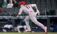 【MLB】大谷翔平、セーフティバント安打で5試合ぶりマルチ　初回先頭打者24号後に同点劇演出