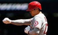 大谷翔平、172キロ二塁打＆一塁強襲安打で25度目マルチ　MLB最多33発で前半戦ターン