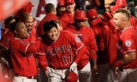 【MLB】大谷翔平の「表情を見てよ」　美人レポーターが懐かし“びしょ濡れ”写真公開