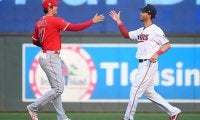 【MLB】大谷翔平は敵地でも大人気　ツインズ選手から握手＆記念撮影「見られて嬉しい」
