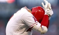 【MLB】大谷翔平、150キロ剛速球を右手首付近に受ける　絶叫＆苦悶の表情に本拠地騒然