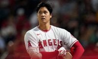 【MLB】大谷翔平が“人類最強の男”と2ショット撮影　SNS驚愕「ガヌーの横でも小さく見えない」