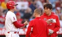 【MLB】大谷翔平に“ボール直撃”で血の気が引いた…　出場続けた姿にファン「神は存在する」