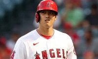 【MLB】え、ストライク？　大谷翔平、見逃し三振に天を仰ぐ　本拠地は判定にブーイング