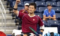 東京パラ金メダルの国枝慎吾が12ゲーム連取、圧巻のプレーで準決勝進出[USオープン]
