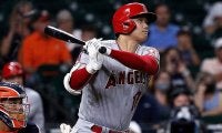 【MLB】大谷翔平、44号の「スイングスピードよ」　185キロ“ロケット弾”に「ボール可哀想」