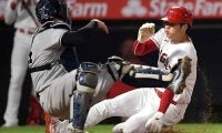 大谷翔平ホームスチールをスロー激撮　タッチ回避の決定的瞬間に反響「手に負えない」【8月の二刀流】
