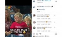 【MLB】少女の涙を一瞬で止めた　少年ファンの粋な振る舞いに米称賛「よくやった」「最高！」