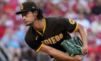 【MLB】ダルビッシュ、黒田博樹超えの通算80勝の権利持ち降板　日本投手単独2位へ7回9K無失点
