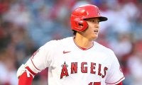 【MLB】大谷翔平の「肩に刺さるところだった」　左前打で飛び散ったバットの破片にSNS注目