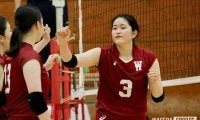 ３セット全て接戦も及ばず　敬愛大にストレート負けで秋季リーグ初黒星