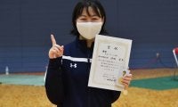 【フェンシング部】 女子フルーレで、ルーキー津田が優勝