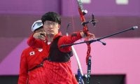 「ホント天国か地獄かって感じですね」。アーチェリーの銅メダリスト武藤弘樹が振り返る責任重大のあの場面