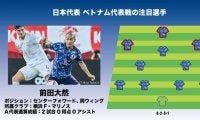 サッカー日本代表「ベトナム代表戦の注目選手5人｣(3)待望の「A代表復帰」!J1得点ランキングトップのスピードスター・前田大然