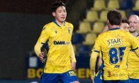 今季6点目は相手の上からヘッド、シント＝トロイデンの原大智が歓喜「凄く嬉しい勝利」