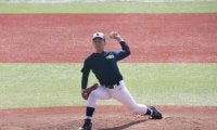 [硬式野球] 新３年生躍動！ 細野３回７奪三振でオールフロンティアに圧勝