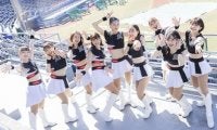千葉ロッテのチアリーダーM☆Splash!!の新人９名。パワフルなダンスで「頂点」までを後押し