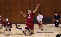 専大に快勝！　サーブで得点を量産した