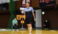 【バドミントン部女子】三嶋が強さ見せ、６回戦進出