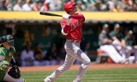 【MLB】大谷翔平、2試合連発の今季8号　飛距離130メートルの特大弾に実況「アメージング！」