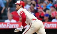 大谷翔平、いきなり変則右腕攻略の“弾丸185km二塁打”に米記者興奮「爆風が吹いた」