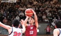 伝統の早慶戦　大きな歓声を浴びて、119－77で完勝！