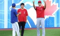 【MLB】大谷翔平、ド派手に“こっち来て”アピール　元同僚と先輩・菊池雄星の橋渡し役に