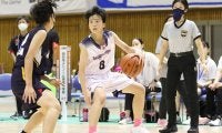 決勝ではダブルダブルの活躍を見せた四日市メリノール学院の司令塔・濱田ななの