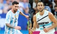 「僕はサッカー界のマヌと言われるべき」メッシが殿堂入りした母国のNBAスター・ジノビリを祝福し驚き広がる