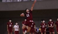 サーブやクイックが奏功し、日大に勝利！