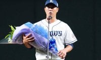 通算135勝の内海哲也が引退あいさつ　「勝ち星は4人の監督のおかげ」感謝の言葉連ねる