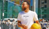 【NBA】ステフィン・カリーが東京・天王洲のカリー・コートでダンク失敗！