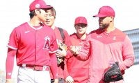 【MLB】大谷翔平が「凄くいいね！」　左腕エースと並んで…迫力のブルペンは「調子良さそう」