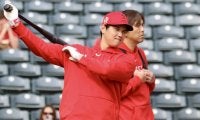 【MLB】大谷翔平、バックスクリーン越え140m弾　観客どよめき「Wow」、27日OP戦は「3番・DH」