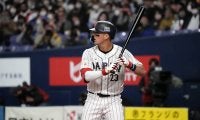 【WBC】「信じられない」ヌートバー、ファインプレーに拍手喝采　会心の好捕に大谷翔平もガッツポーズ