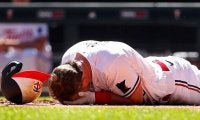 【MLB】打者がバッタリ…バッテリーも目背けた“顔面死球”に米悲鳴　「身の毛もよだつ」