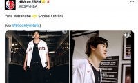 【NBA】渡邊雄太が大谷翔平ユニでアリーナ入りに　ファンは「ショウヘイのNY行きを説得して」と懇願