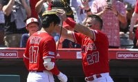 【MLB】3者連続弾に「アナハイムが揺れている」と米メディアも興奮　ウォード、トラウト、大谷翔平が1-2-3パンチ